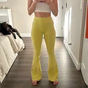 Out From Under Aria Seamed Flare Pant yellow size XS